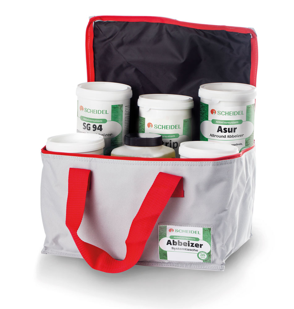 Scheidel Systemtasche mit div. Abbeizern